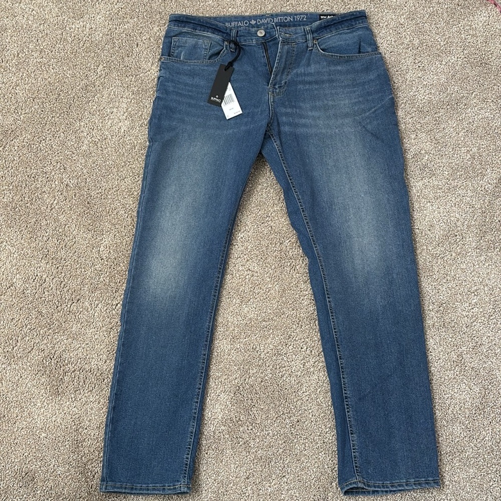 NWT Buffalo Jeans 34x32 Ash-X slim stretch